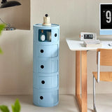 Nordic Ins Net Red Bedside Table Modern Minimalist White Round Creative Small Cabinet Mini Simple Plastic Side Cabinet 협탁