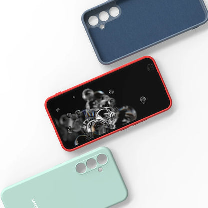 Funda de silicona líquida para Samsung Galaxy A55, A35, A25, A15, A05S, A04S, A54, A34, A24, A14, A23, carcasa protectora
