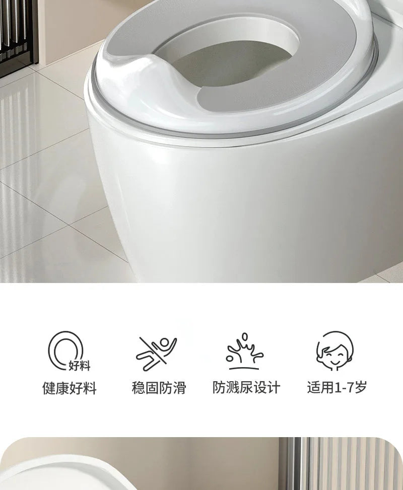 Children's Toilet Seat Potties Seat Children's Toilet Seat Universal Splash Proof Toilet Training for Male and Female Babies