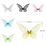 Fantasy Colorful Butterfly Fairy Wings Organza Sparkle Cosplay Wings Handmade Elf Wings Costume for Adult Kid