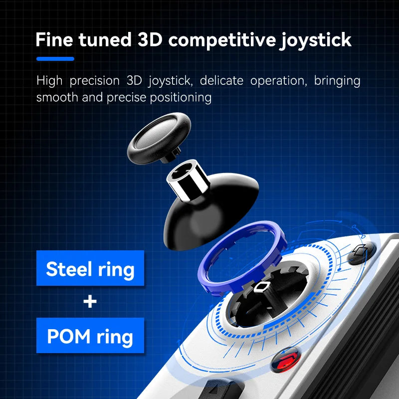 Controlador de juegos telescópico BSP D11 con luz RGB para teléfono móvil, con turbo, giroscopio de 6 ejes y vibración para Android, iOS, PS4, Switch y IP.