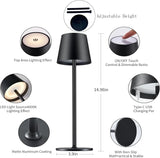 Cordless Table Lamps, USB Rechargeable Lamp, Simplicity Desk Lamp, LED Battery Operated Lamp with Touch Control