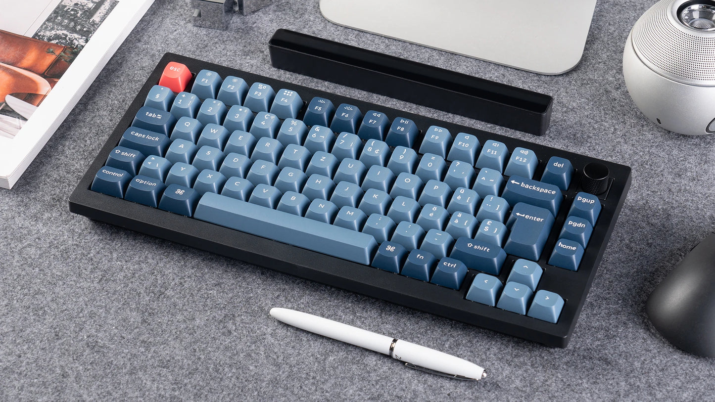 Keychron V1 Max ISO Layout Collection QMK Wireless Custom Mechanical Keyboard 2.4 GHz & Bluetooth RGB Backlit Hot-Swappable