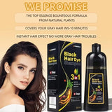 Shampoo de Coloração Instantânea Meidu 3 em 1 – Cor Preto Natural para Homens e Mulheres – Tinta de Cabelo à Base de Ervas (Opções: Castanho, Roxo)