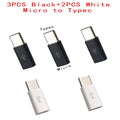 1PCS/5PCS Micro USB Female To Type C Male Adapter Mobile  Phone  Android Converter Micro-B To USB-C Data Cable Connector