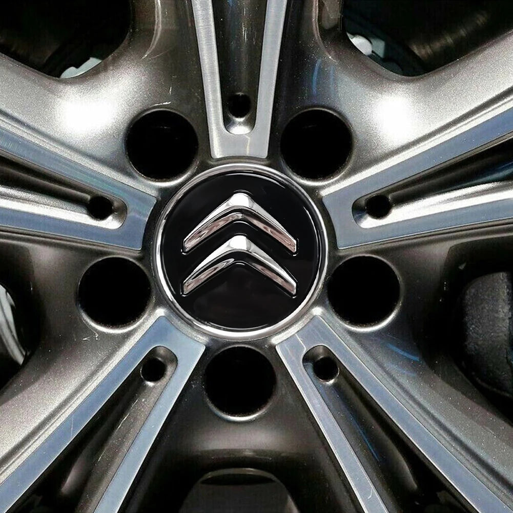 4/8/12pcs Genuine Wheel Center Hub Cap Alloy 60MM Wheel Center Cap Replacement Black for Citroen Most Model Caps Auto Decoration