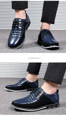 2024 Autumn Business Casual Shoes for Men Trend Classic Leather Shoes Outdoor Men Sneakers Sewing Breathable Men's Dress Shoes