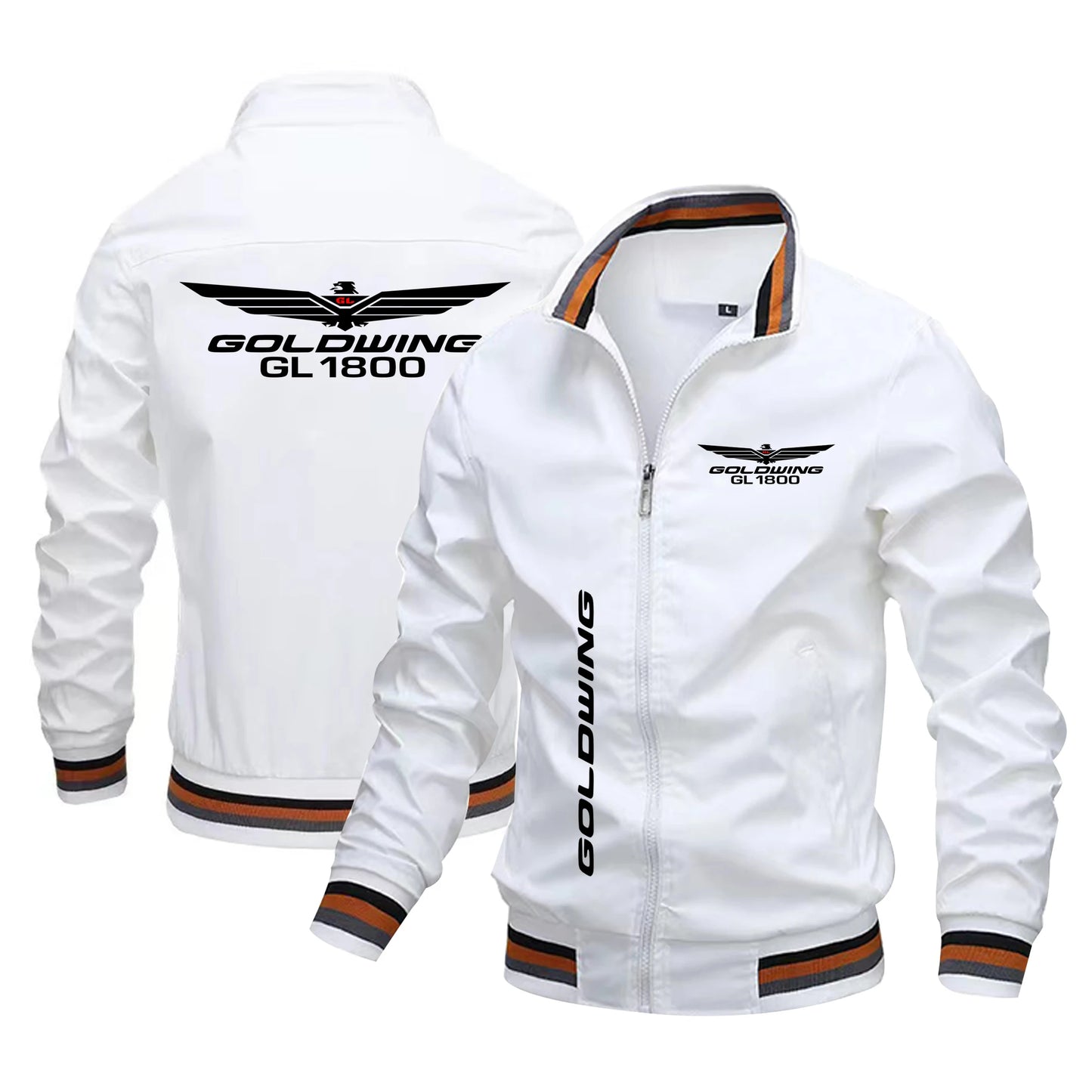 Spring and Autumn New Gold Wings GL1800 Biker Jacket Pilot Fashion Windbreaker Leisure Baseball Suit Men's Motorcycle Clothing