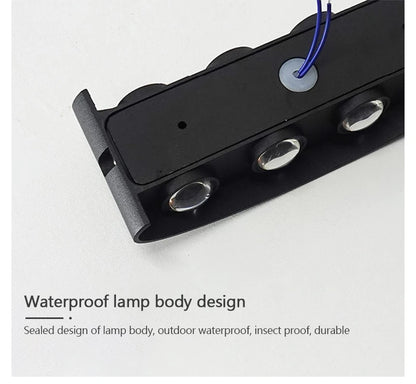 Modern LED Wall Lights Indoor and Outdoor Waterproof Wall Lights Living Room Corridors Courtyard Gardens Outdoor Wall Lights