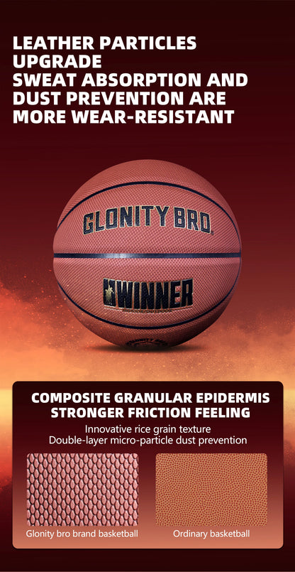 Size 5/6/7 Composite Leather Non-slip Basketball For In&Outdoor Soft Touch And Enhanced Durability Team Training Ball Black-Gold