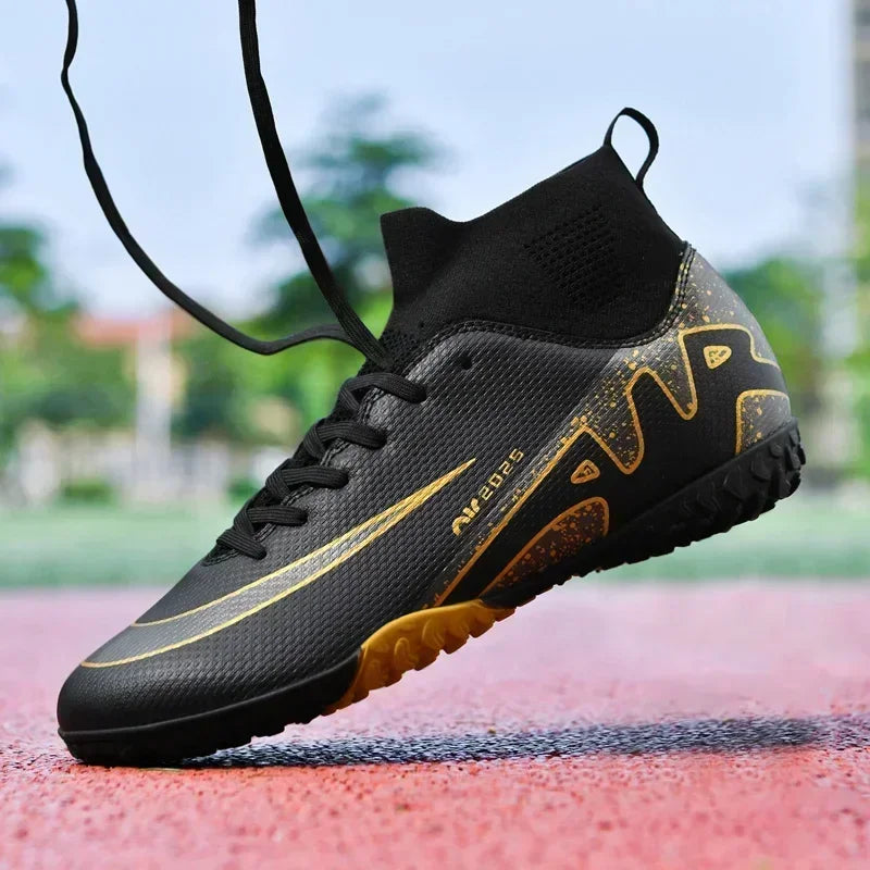 New Outdoor Men Soccer Shoes Adult Kids Long Spikes Football Boots Training Sport Footwear Sneakers Non Slip Training Unisex