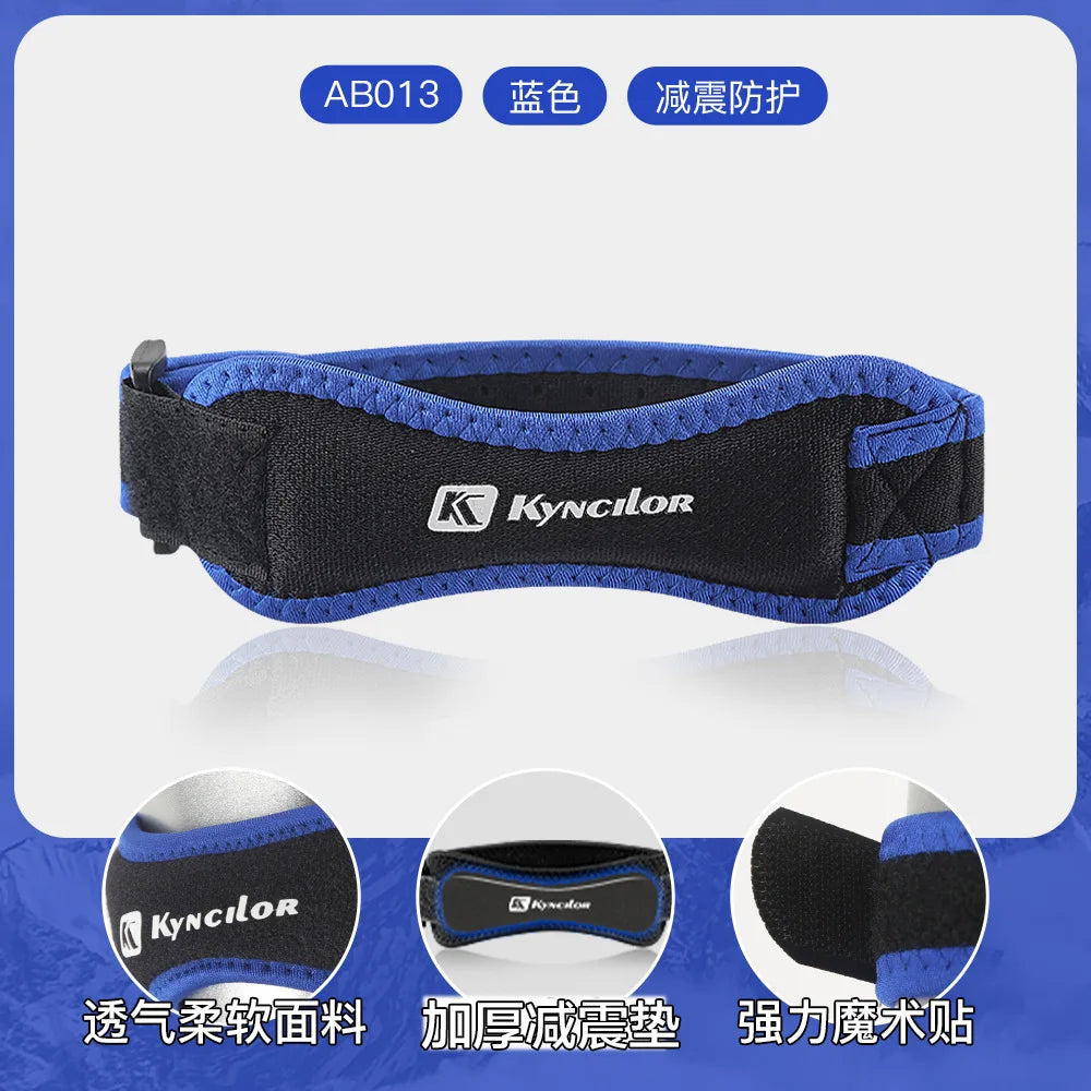 1 unidade – Faixa de compressão ajustável para patela (suporte/tira para joelho) – Proteção de tendão para basquete com almofada de absorção de impacto