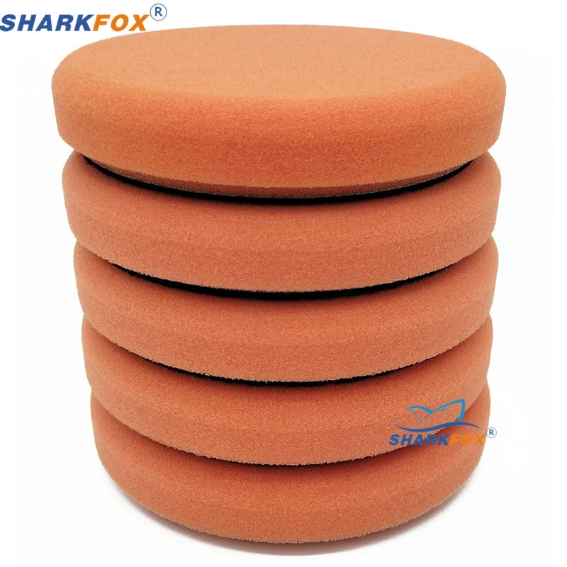 Esponjas de pulido Sharkfox de 5" (125 mm) y 6" (150 mm) para pulidoras DA/RO/GA