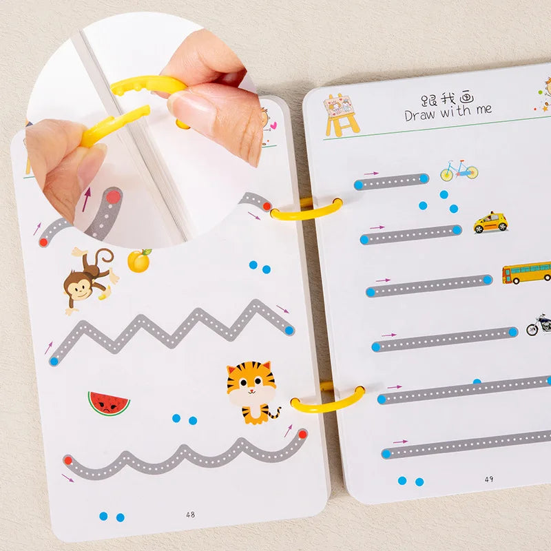 Magical Tracing Workbook Children Montessori Drawing Book Education Reusable Magic Practice Copybook Pen Control Training Book