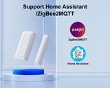 GIRIER Smart Door and Window Sensor ZigBee 3.0 Wireless Contact Detector for Smart Home Security Works with Home Assistant MQTT