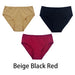 Beige Black Red