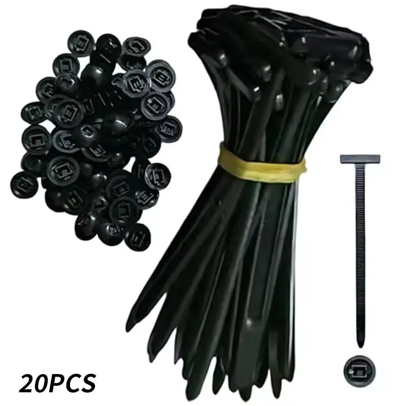 Universal Nylon Cable Tie Buckle Self-Locking Zip Ties Plastic car Fasteners Car Body Fixed Clips Accessories