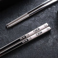 23cm Exquisite Dragon Pattern Chopsticks 304 Stainless Steel Non-slip Chinese Chopstick Food Sushi Sticks Home Kitchen Tableware