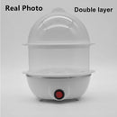 Multifunctional Electric Egg Boiler Single Double Layers Egg Cooker 110V/220V Mini Steamer Poacher Kitchen Cooking Machine