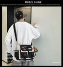 Harajuku Men Nylon Crossbody Bags for Women Messenger Bag Girls School Book Bags Youth Canvas Handbags Shoulder Bag Sac Bolsas