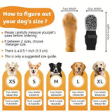 4pcs Waterproof Dog Paw Protectors Anti-Slip Boots with Traction Control Adjustable Socks for Injured Paws Senior Dogs