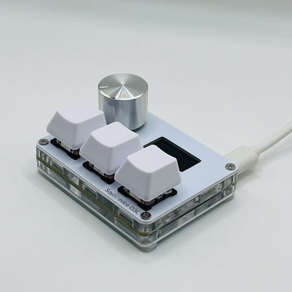 O3C SayoDevice OSU O3C Rapid Trigger Hall Switches Magnetic Pink Switches Keyboard With Knob Screen Copy Paste Shotcut