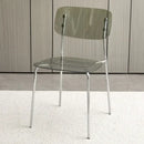 Modern Simple Household Transparent Dining Chair Backrest Single Person Leisure Net Red Table Plastic Chair Makeup Chairs  стул