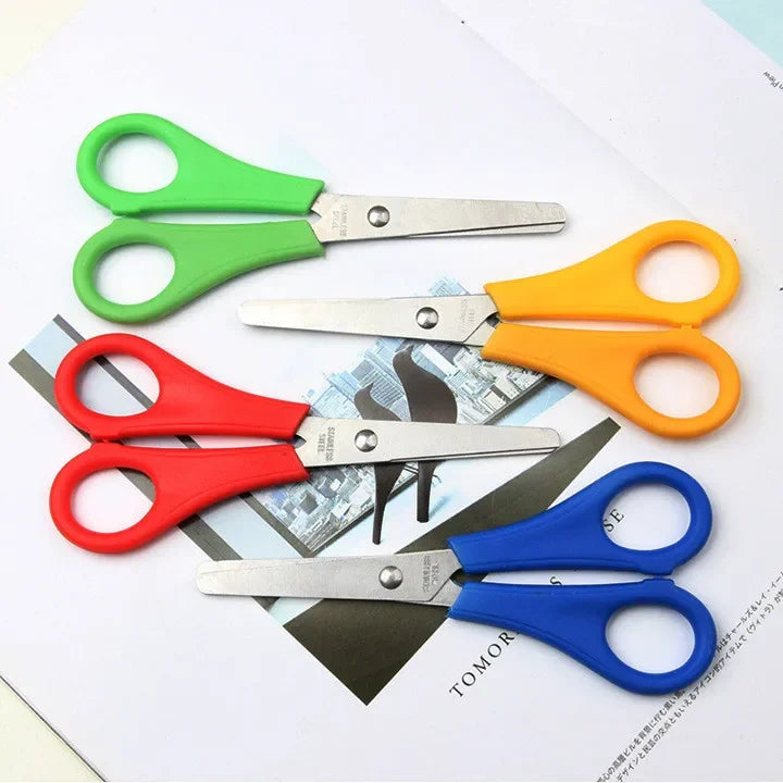 Scissors DIY Handmade Scissors Safety Ruler Scale Scissors Stationery Student School office supplies Scale stationery cute pen