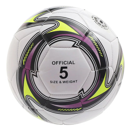 Youth No 5 Football Training Ball Creative Personalized Fashionable Tornado Print Game-specific Thickened Football