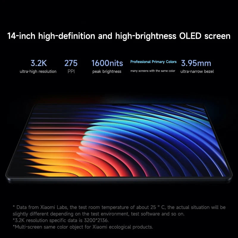 Xiaomi Pad 7 Ultra 2025 14-inch 3.2K OLED screen XuanYuan Rings O1 3nm processor Xiaomi HyperOS 2 Tablet 12000mAh 120W Tablet PC