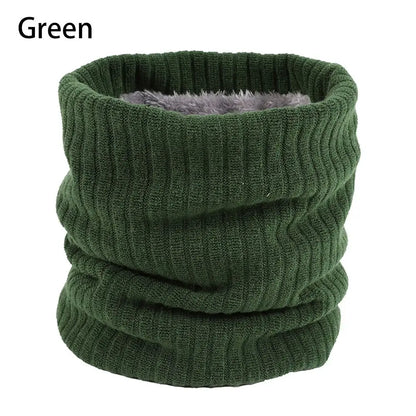 Fleece Lined Scarf Thermal Fleece Snood Neck Warmer Winter Outdoor Windproof Ski Cycling Circle Loop Scarves Men Women Gifts