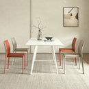 Stackable Household Dining Chairs Italian Style Minimalism Light Luxury Dining Chairs Makeup Backrest Cadeira Home Furniture