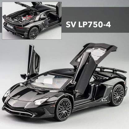 1:32 Lamborghinis LP770 LP750 Car Alloy Sports Car Model Diecast Sound Super Racing Lifting Tail Hot Car Wheel For Children Gift