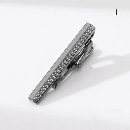 New Metal Silver Color Tie Clip For Men Wedding Necktie Tie Clasp Clip Gentleman Ties Bar Crystal Tie Pin For Men's Accessories