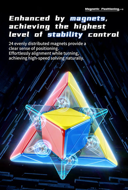 Cubo mágico magnético MOYU Meilong M 3X3 2X2 Pyraminx Cubing Cubo de velocidad profesional 3x3x3 Rompecabezas de velocidad Juguete para niños Cubo mágico