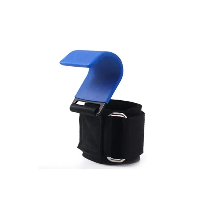1PC Weight Lifting Hook Grips with Wrist Wraps Gym Hand-Bar Wrist Strap  Fitness Hook Weight Strap Pull-Ups Power Lifting Gloves