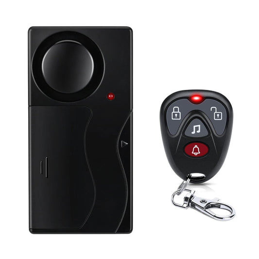 Extractme 108dB Anti-Theft Alarm Wireless Vibration Alarm with Remote Control Door and Window Alarm Car Alarm Security System