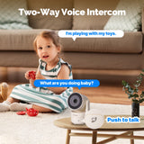 MOESTuya WiFi Indoor Pan/Tilt Smart Security Camera 4MP HD Infrared Night Vision Motion Sound Detection Panoramic Patrol Monitor