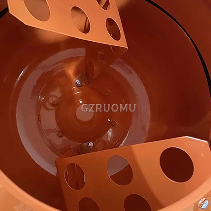 63L Electric Concrete Mixer Multifunctional Vertical Feed Blender Household Construction Industry Cement Mortar Mixing Equipment