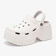 Sandalias de tacón alto y grueso para mujer, zapatos de playa y jardín, impermeables, con suela suave de 9 cm, para verano, 2024 