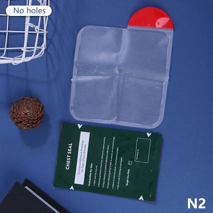 Portable Square Medical Chest Seal Vented Dressing Bandage First Aid Kit Rescue Chest Seal Outdoor Emergency Medical Tool