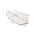 Transparent Refrigerator Storage Box Vegetable Fruit Organizer Fridge Clear Container for Kitchen Food Drinks Storage