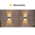 4/6/8LED Solar Wall Spotlight Outdoor Upper And Lower Lighting Solar Powered Waterproof Streetlight for Balcony Courtyard Garden