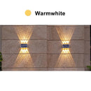 4/6/8LED Solar Wall Spotlight Outdoor Upper And Lower Lighting Solar Powered Waterproof Streetlight for Balcony Courtyard Garden