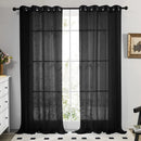 Sheer Curtains for Bedroom Windows Casual Solid White Yarn Tulle Curtain for Nursery/Living Room Kitchen Window Treatments