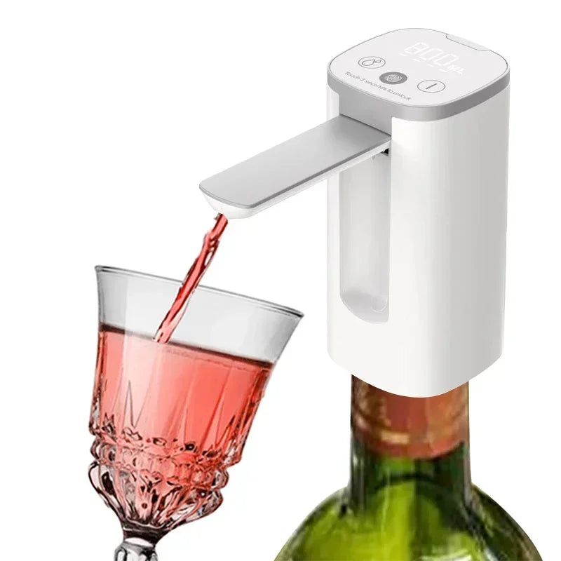 Automatic Alcohol Dispenser, Professional, High End Whiskey Pump Dispenser, Liquor Pump, Adjustable, Foldable Wine Decanter
