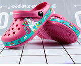 Bonitas pantuflas de animales para bebés y niños, sandalias de verano con dibujos animados, zapatos de playa para niñas, lindas pantuflas para niños.