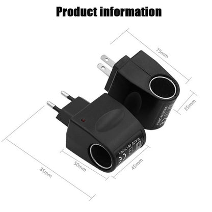 Adaptador de isqueiro do carro ac 220v para dc 12v ue eua plug conversor tomada de parede adaptador conversor automático acessório do carro