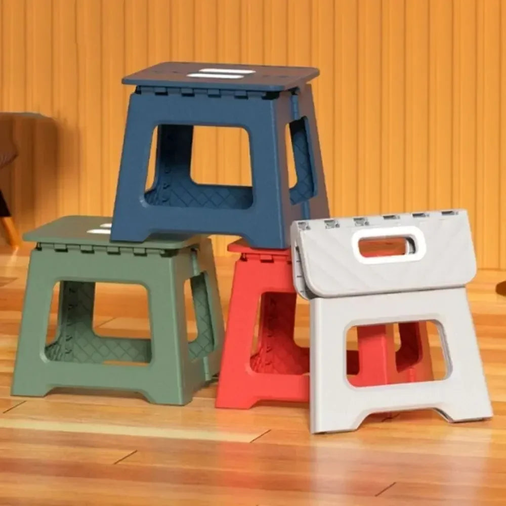 New Adult Children Portable Folding Stool Thickened Plastic Saddle Chair For Outdoor Activities And Fishing