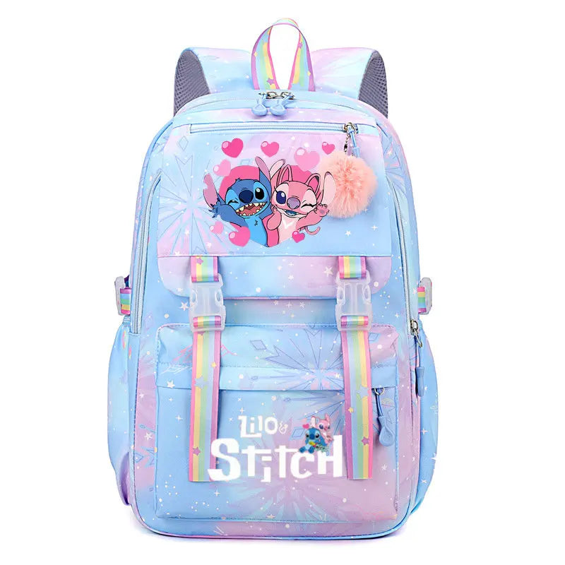 Mochila impermeable de gran capacidad de Lilo y Stitch para la escuela, bolsa de cosplay de anime kawaii, bolsa de viaje, regalo para estudiantes de escuela y niñas